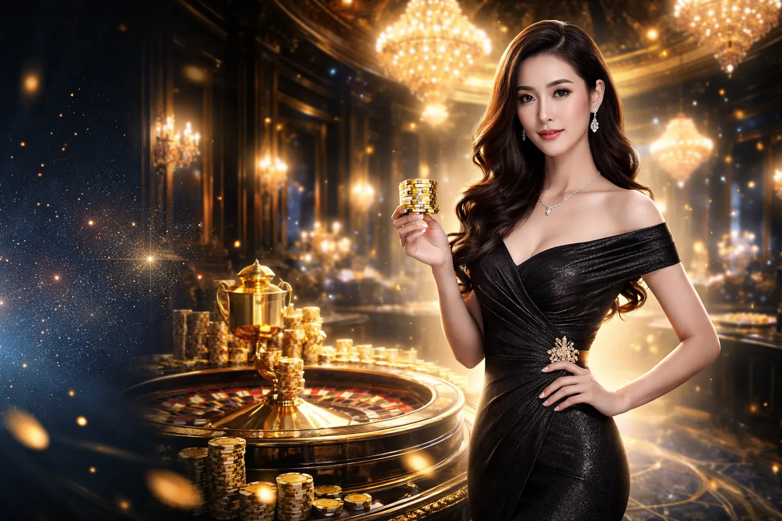 Hình ảnh sân vận động bóng đá với đèn sáng